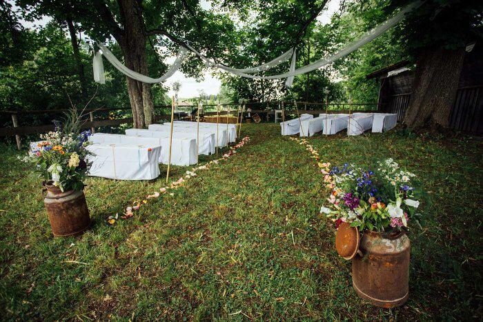 Free Wedding Ceremony Benches