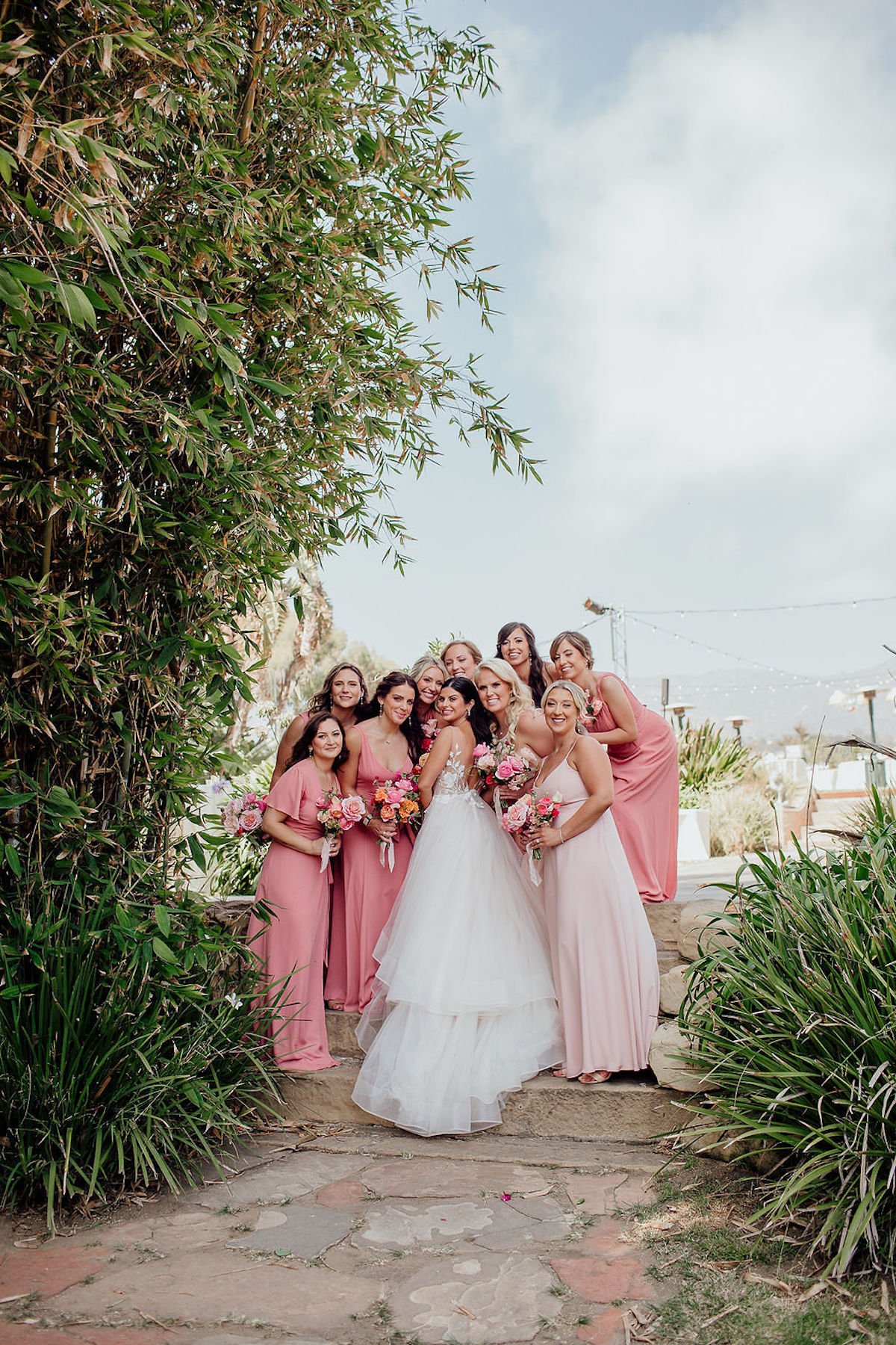 light pink bridesmaid dresses