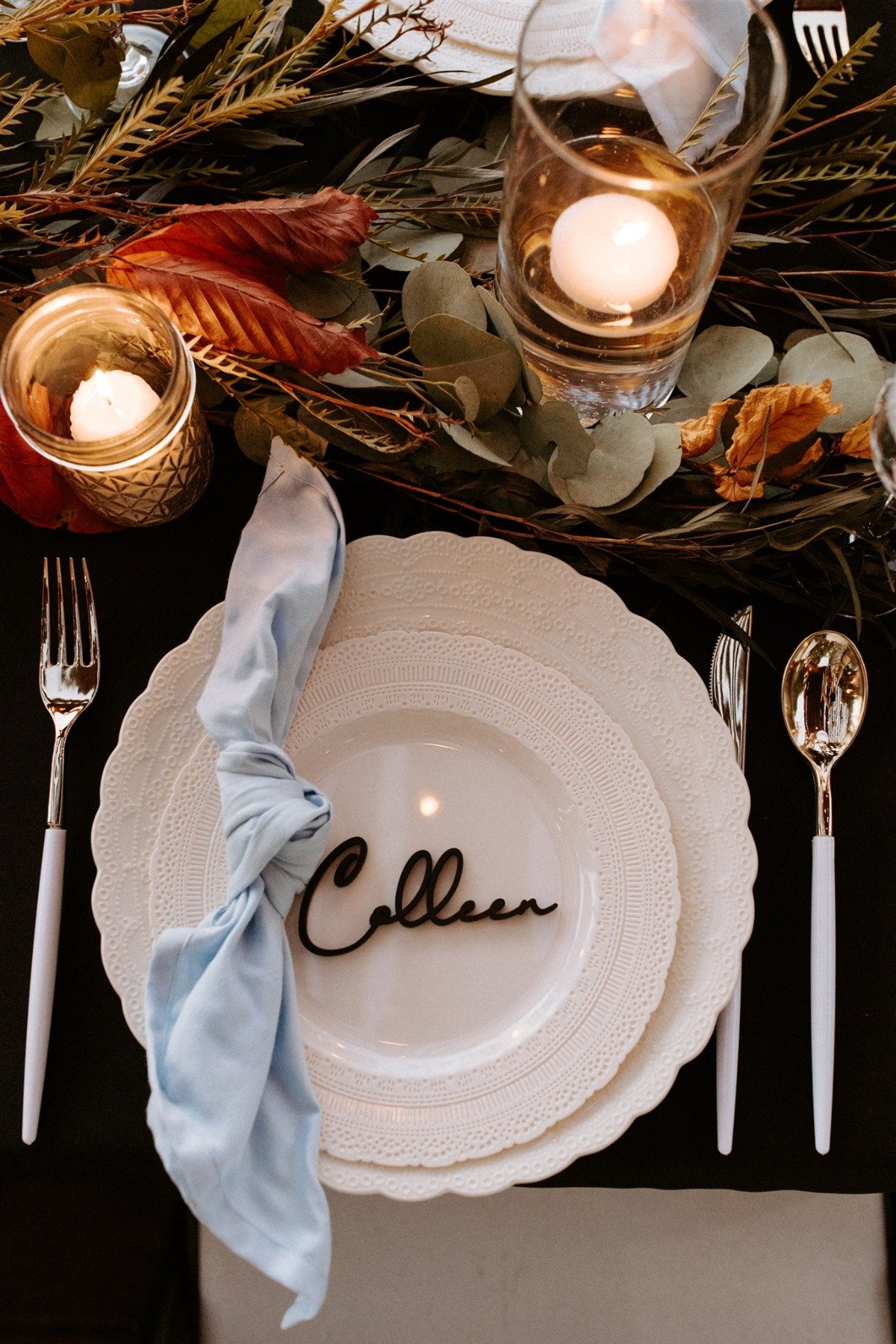 custom name placesetting