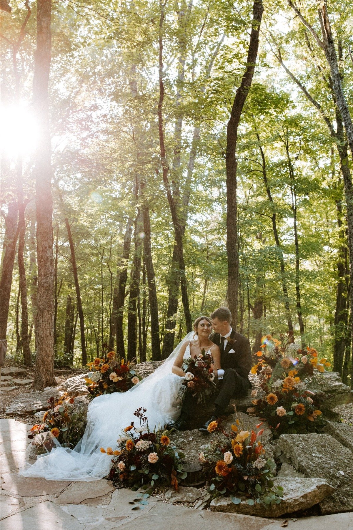 using ceremony flowers for portraits