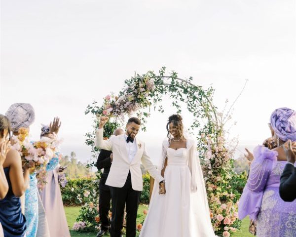 Mauve and Red Romance in Sunny Santa Barbara