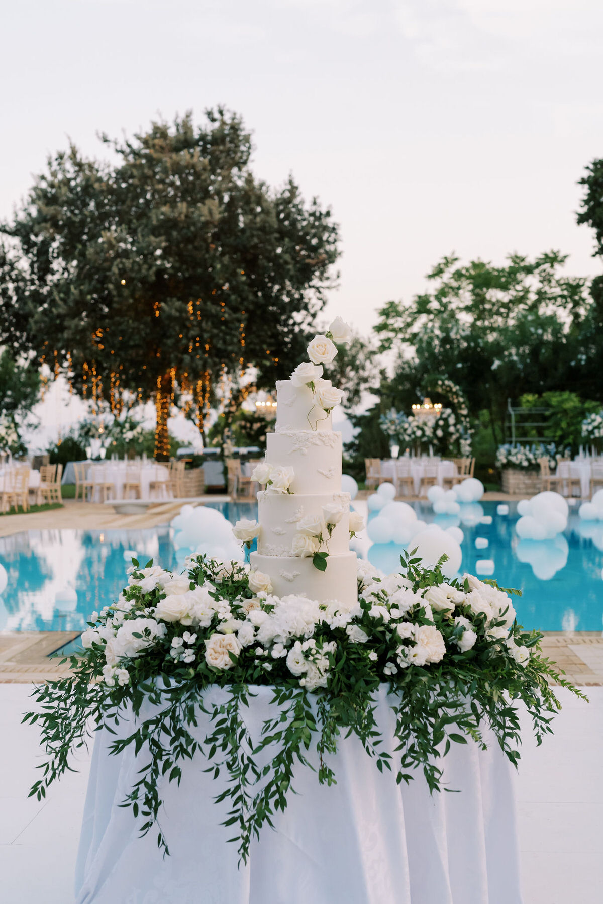 Corfu Wedding Poolside