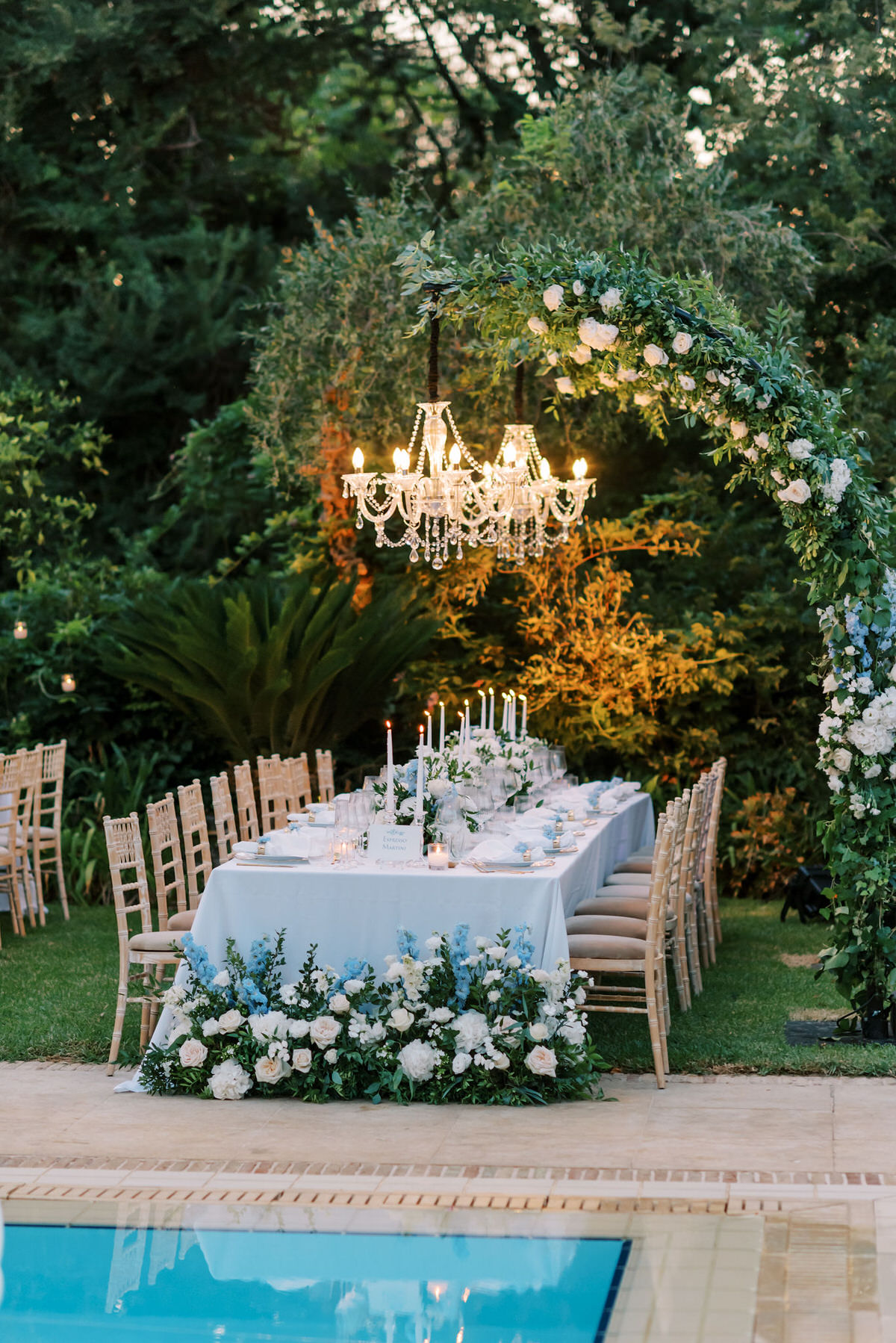 Corfu Wedding Poolside