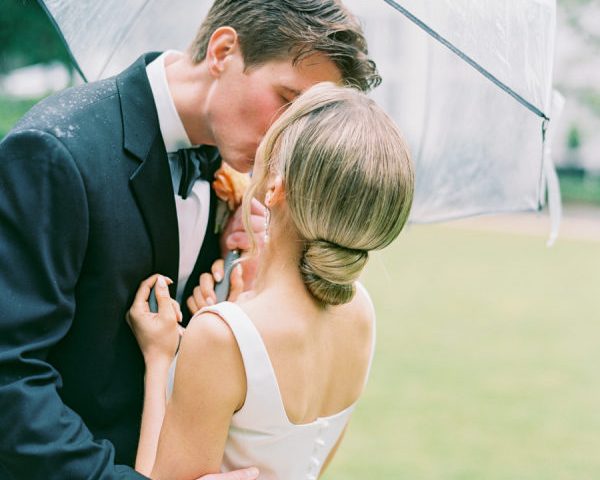 Rain Made This Romantic Estate Wedding Even More Beautiful