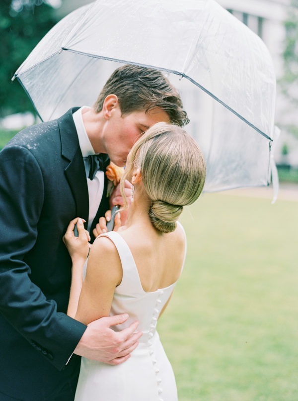 Rain Made This Romantic Estate Wedding Even More Beautiful