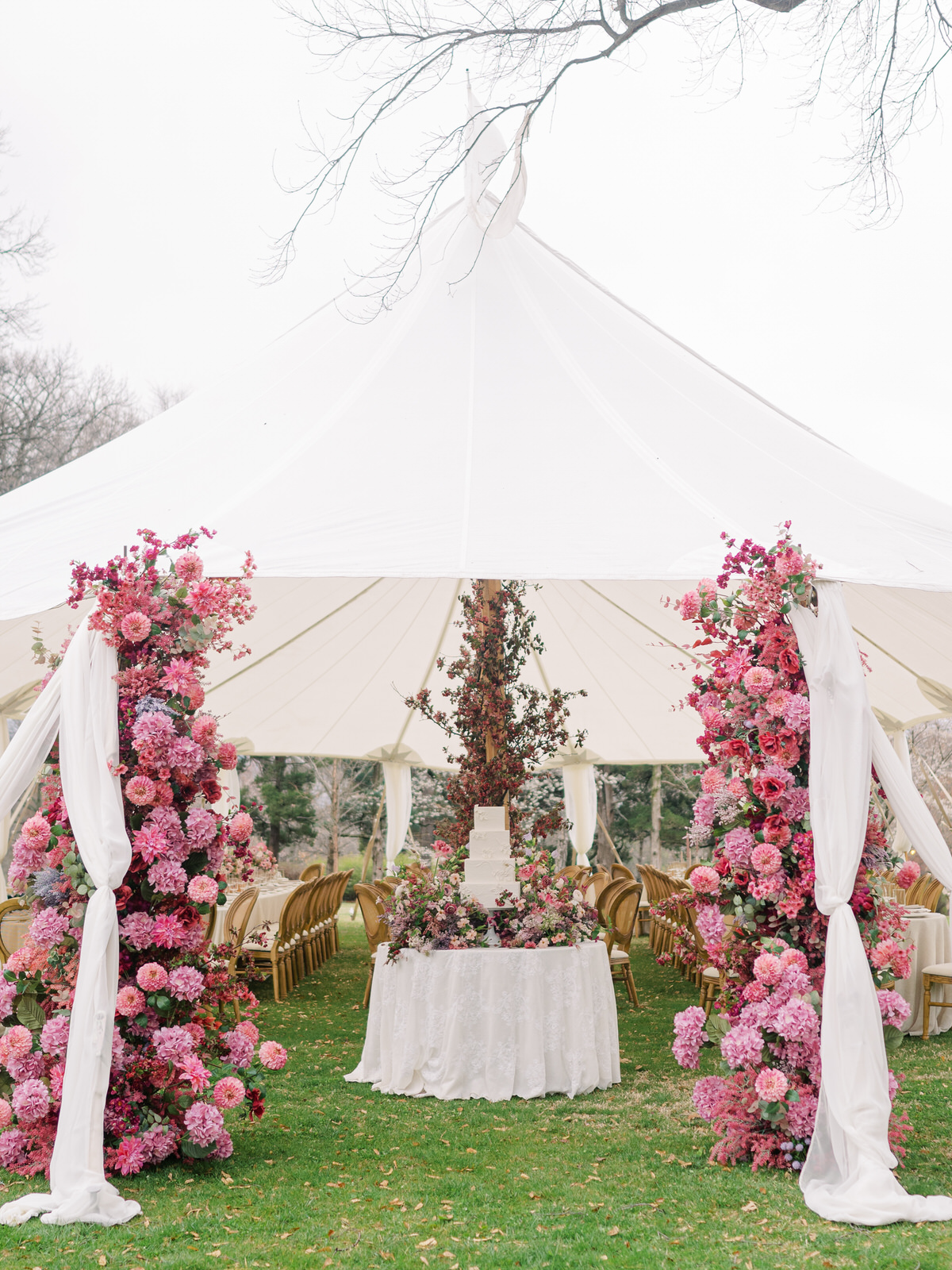 Tented Pinkphilbrook Wedding