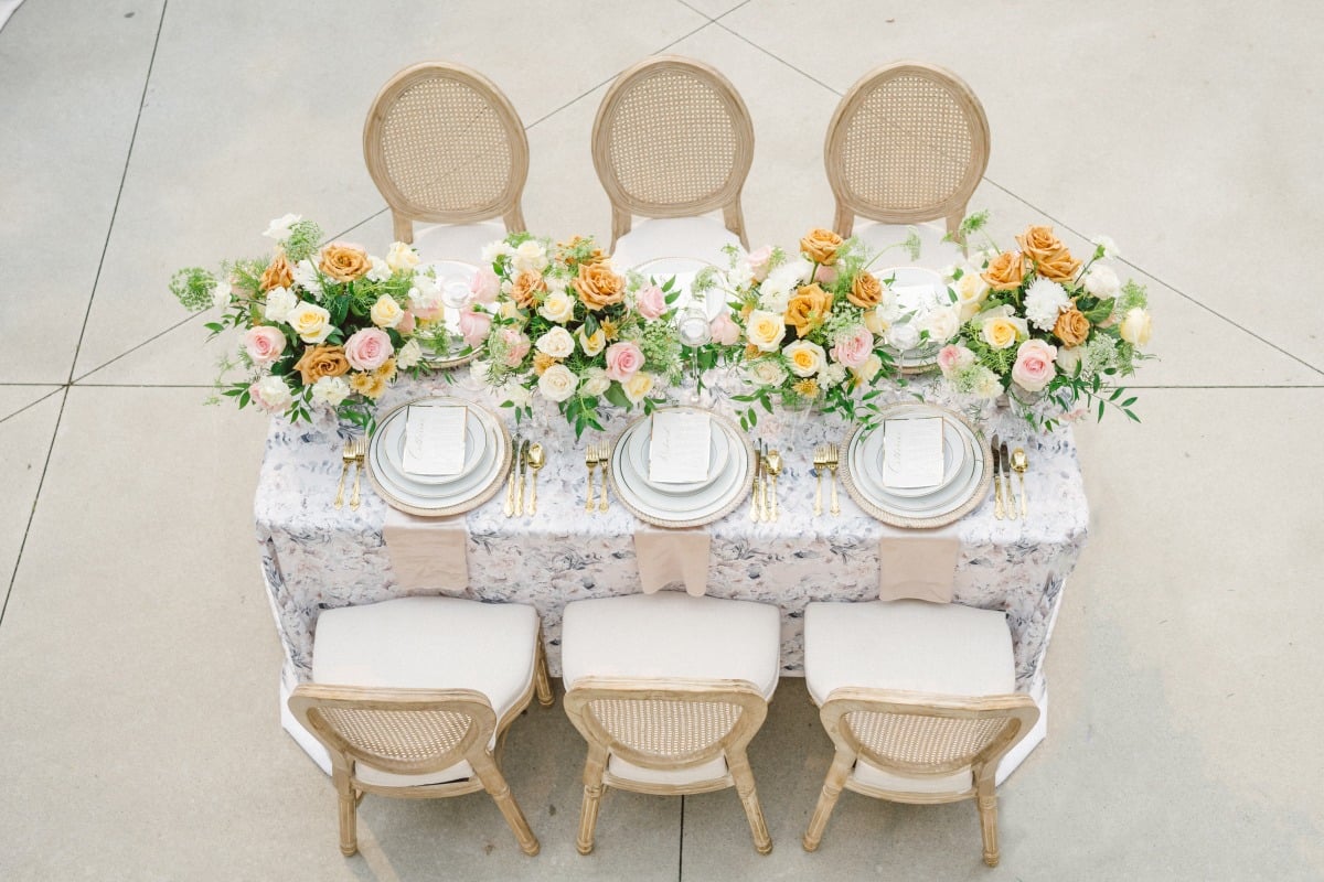 Floral garden inspired reception 