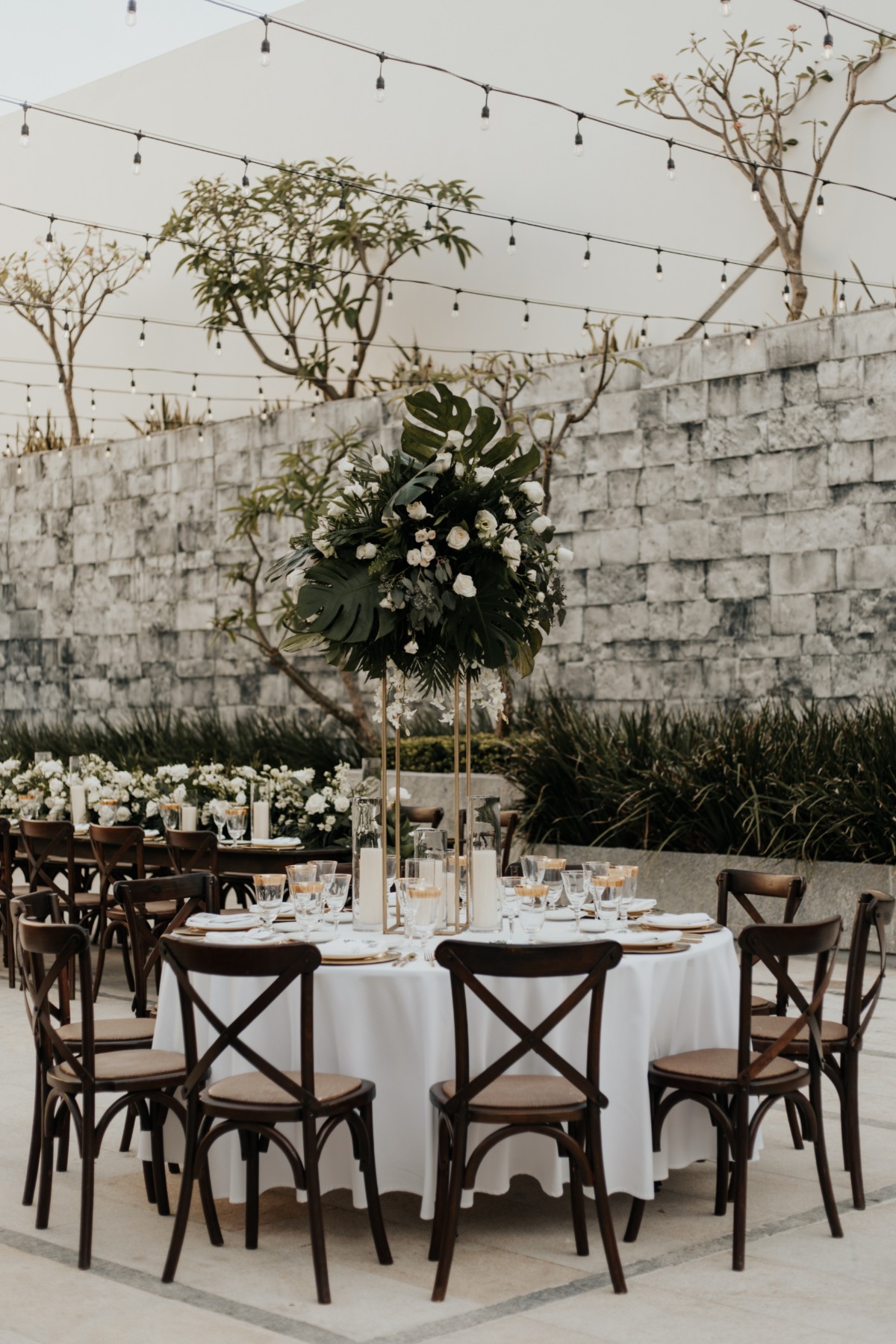 tall tropical centerpieces