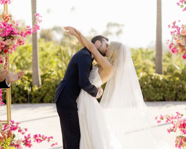 Hot Pink Florals And An Epic Dance Band in San Diego