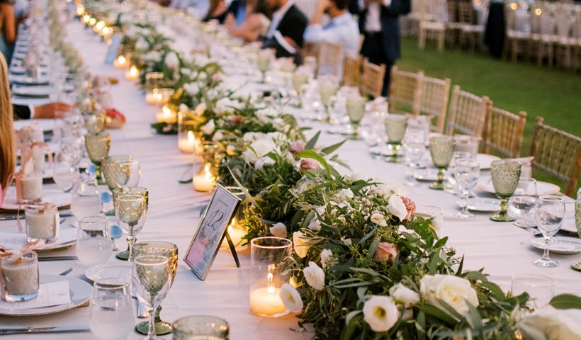 Luxury Athenian Riviera wedding with must-see dessert table details