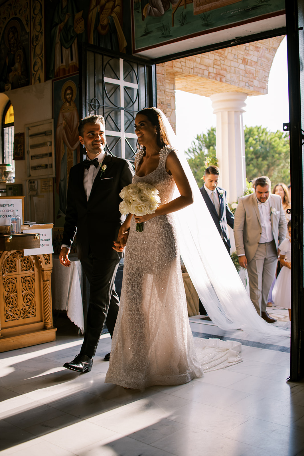 sheer wedding dress