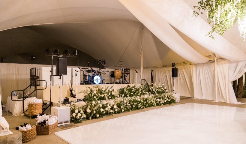 Luxury desert Coachella wedding with epic music festival details