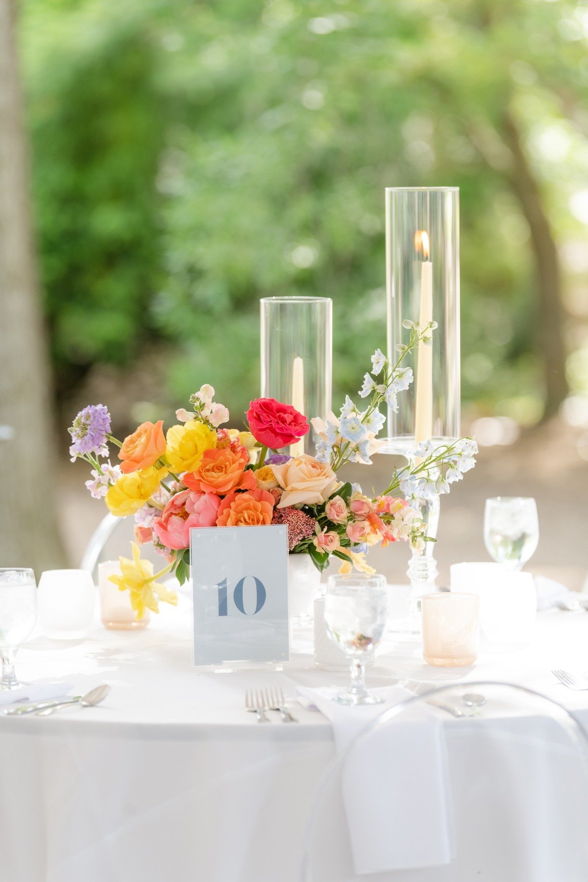 This vibrant wedding combines garden party with disco flair