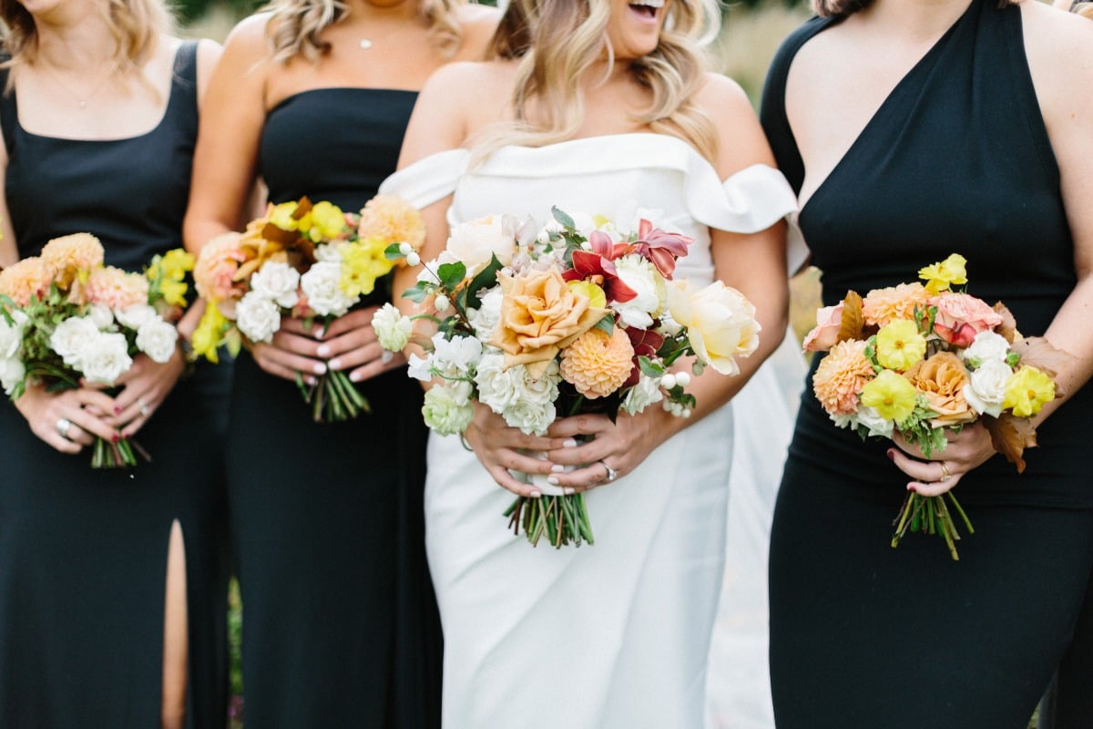 Bright fall bouquets 