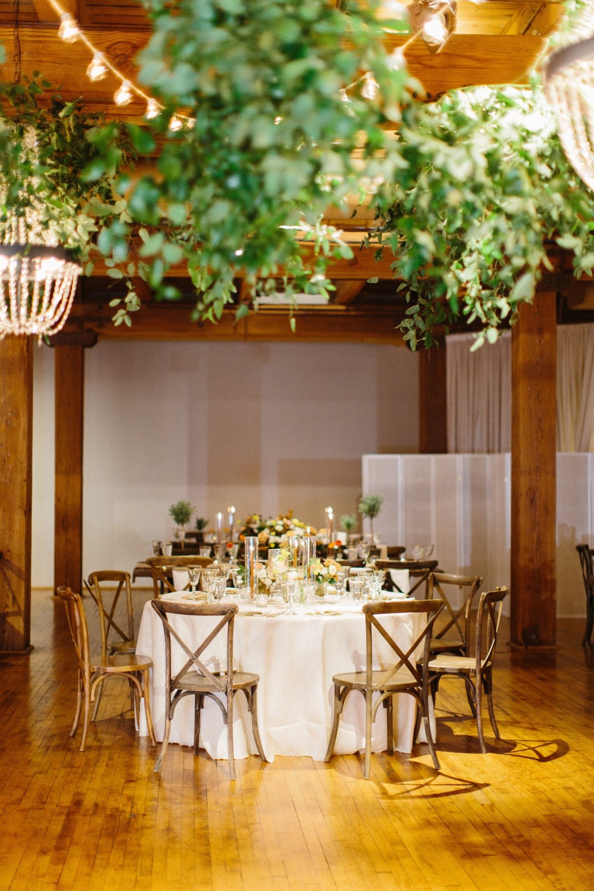 Tuscan inspired wedding reception 