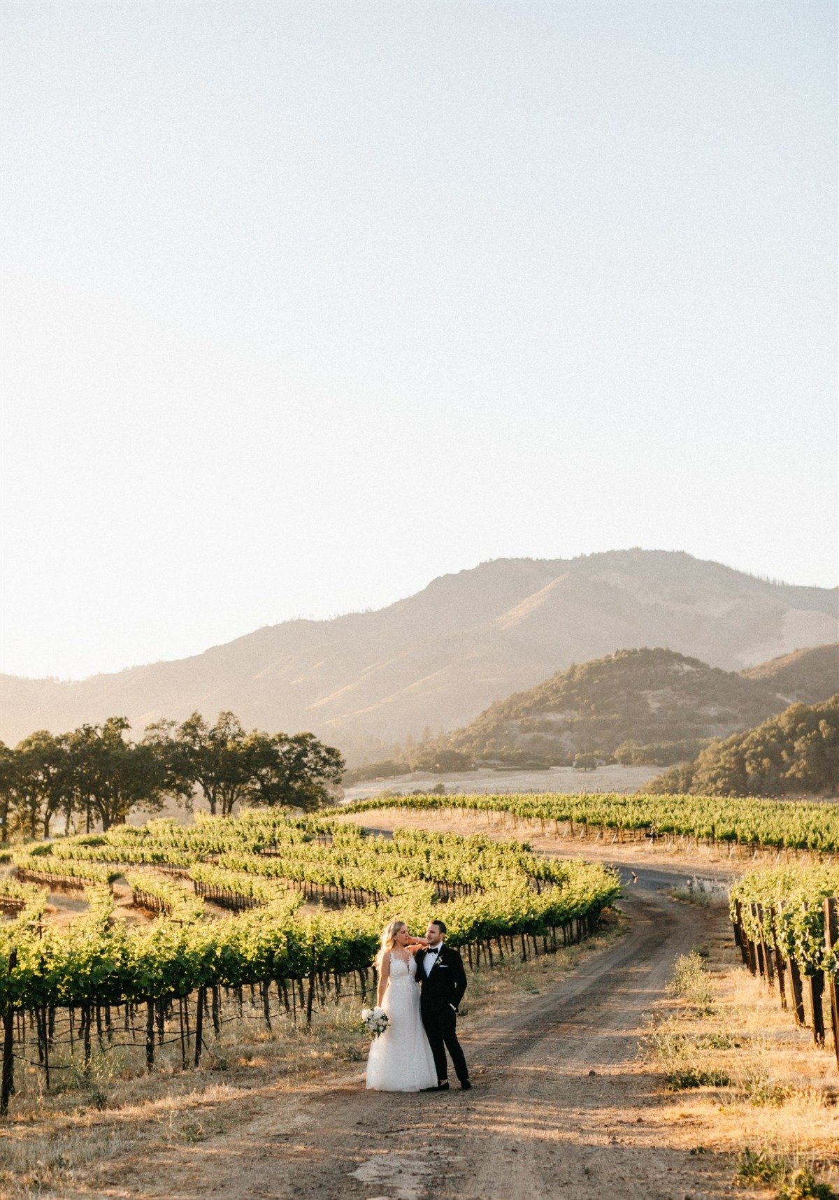 winery wedding portraits