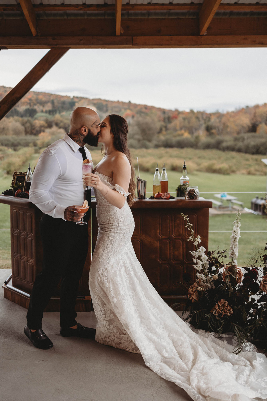 His and Hers wedding cocktails 