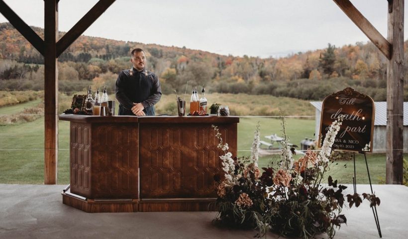 A dark and moody Hallows’ Eve vineyard wedding inspiration