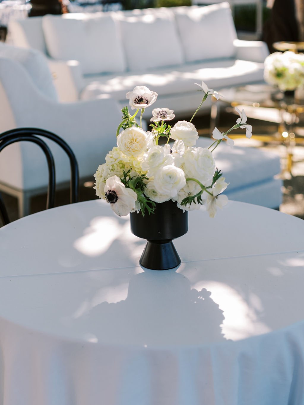 Monochrome modern centerpiece