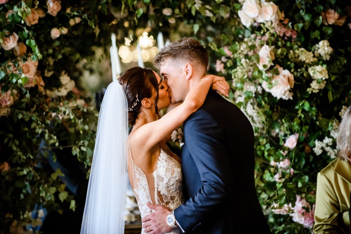 classic black tie wedding ceremony