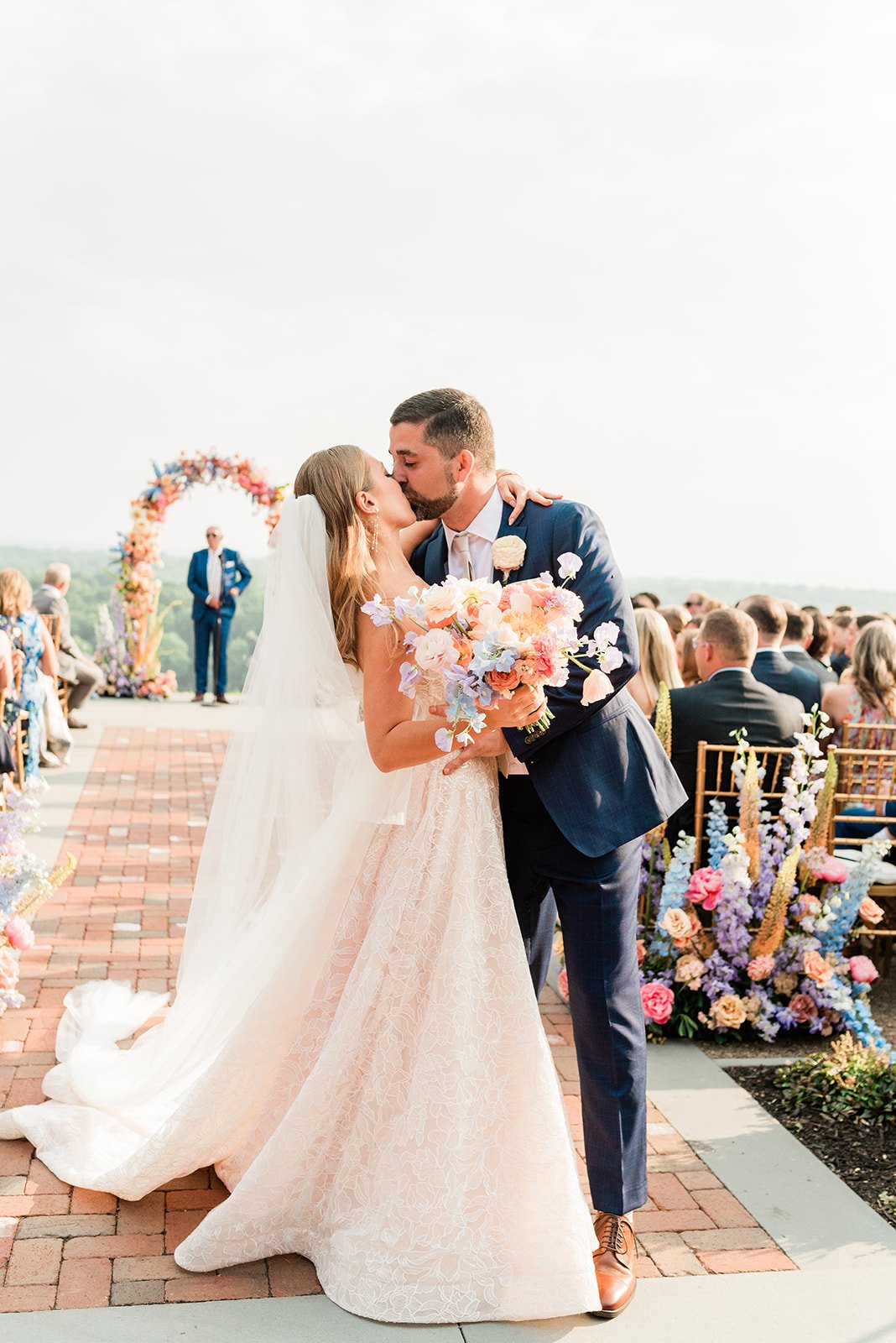 rainbow bridal bouquet