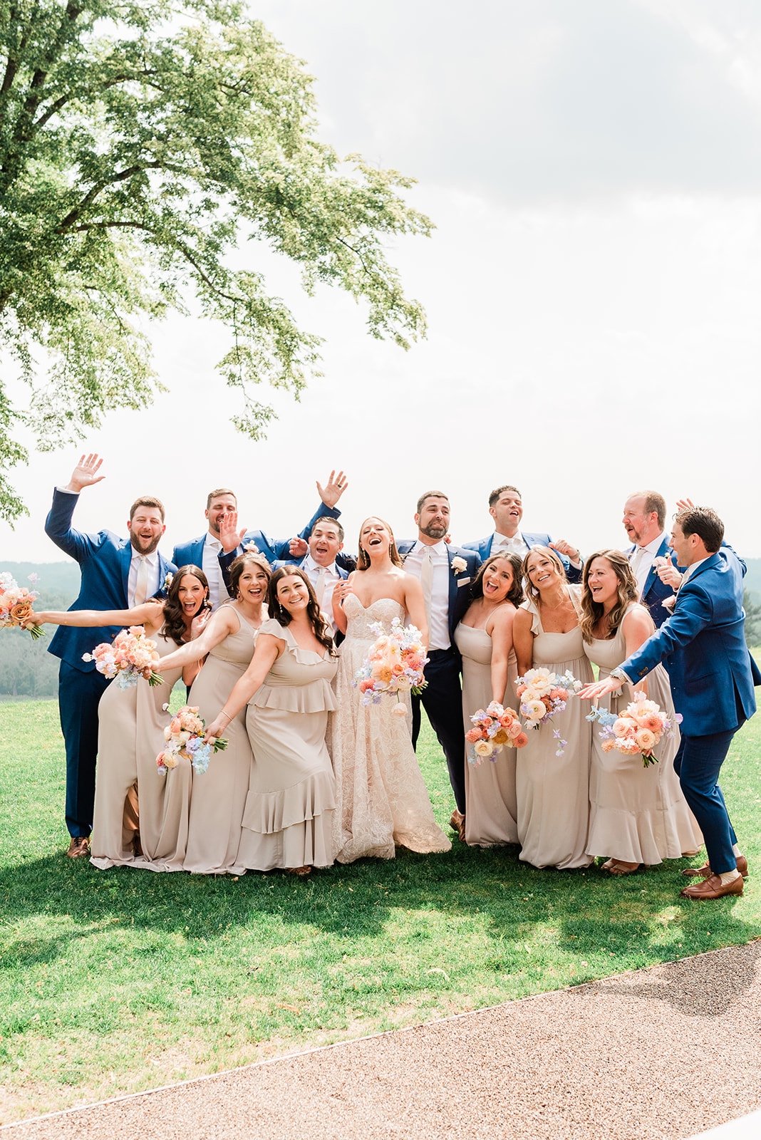 blue groomsmen suits