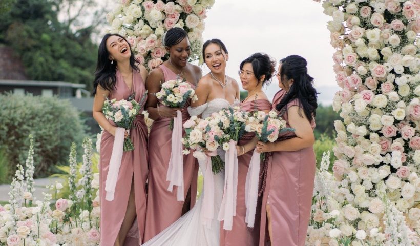 A sea of roses framed this romantic Phuket resort wedding