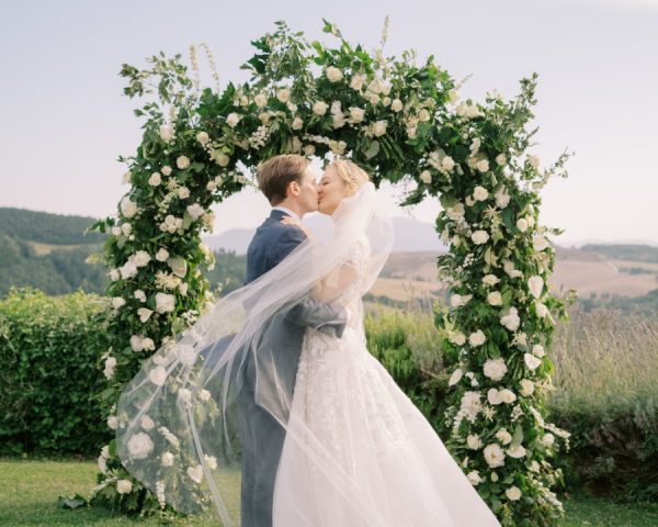 A Stationer Bride’s Blue And White Garden Destination Wedding in Tuscany, Italy