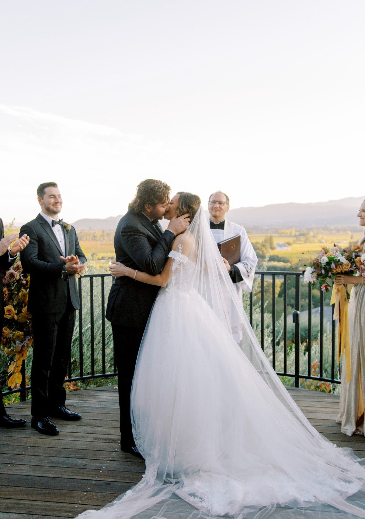 off the shoulder wedding dress