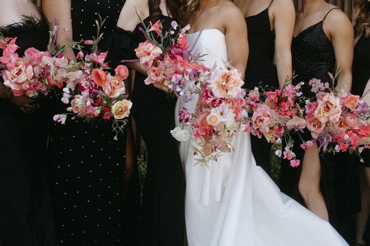 black bridesmaid dresses