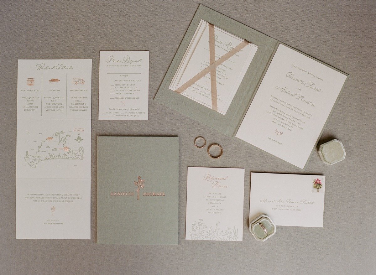 sage green wedding invitations