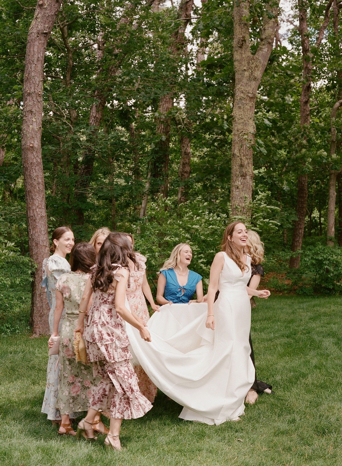 floral bridesmaid dresses