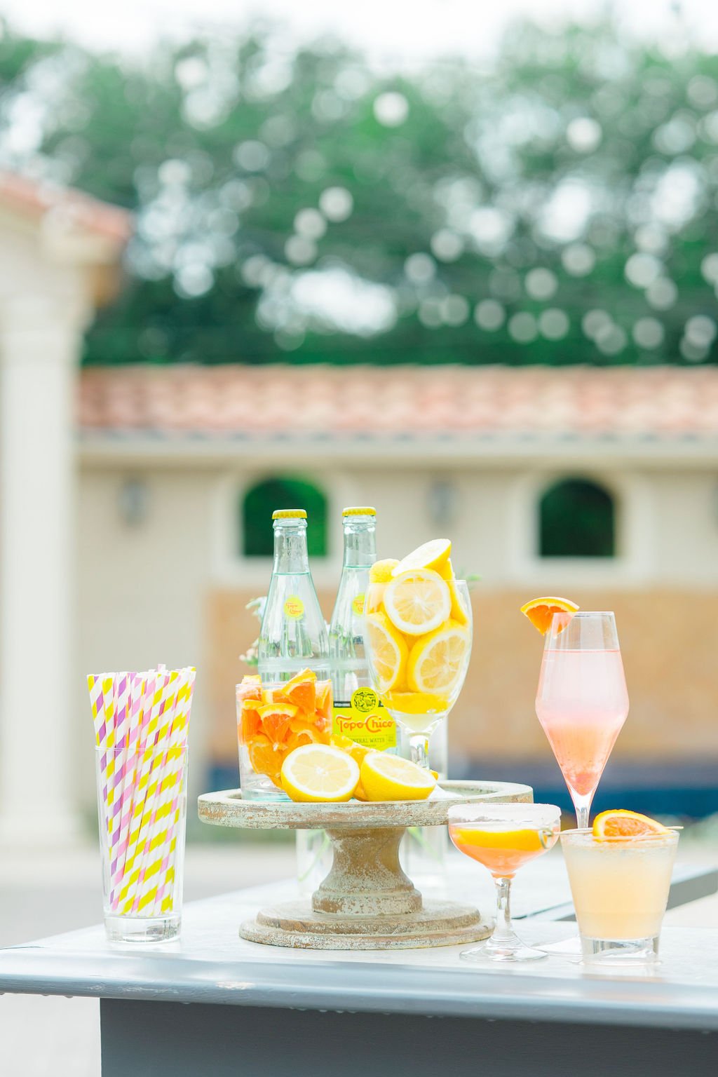 Citrus inspired wedding cocktails 