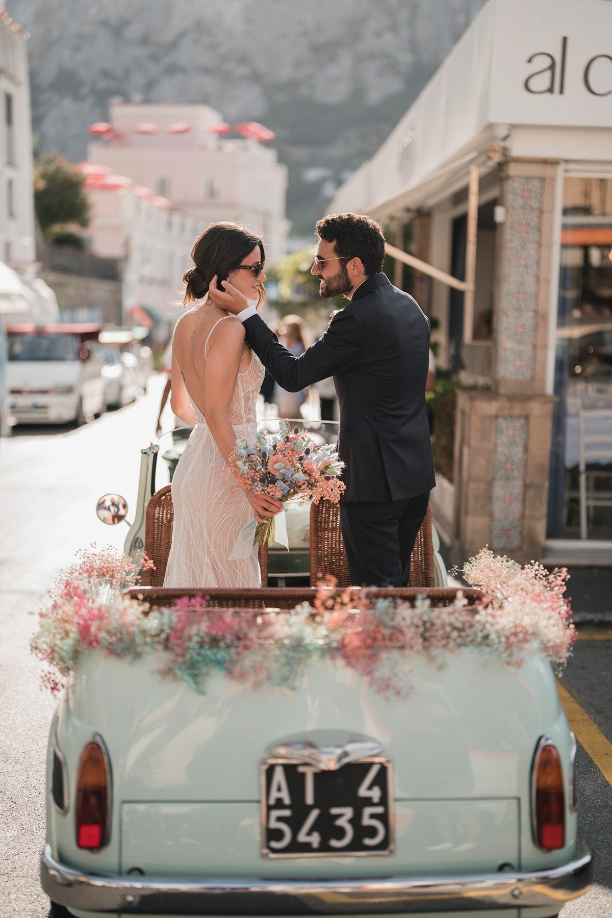 getaway car floral design