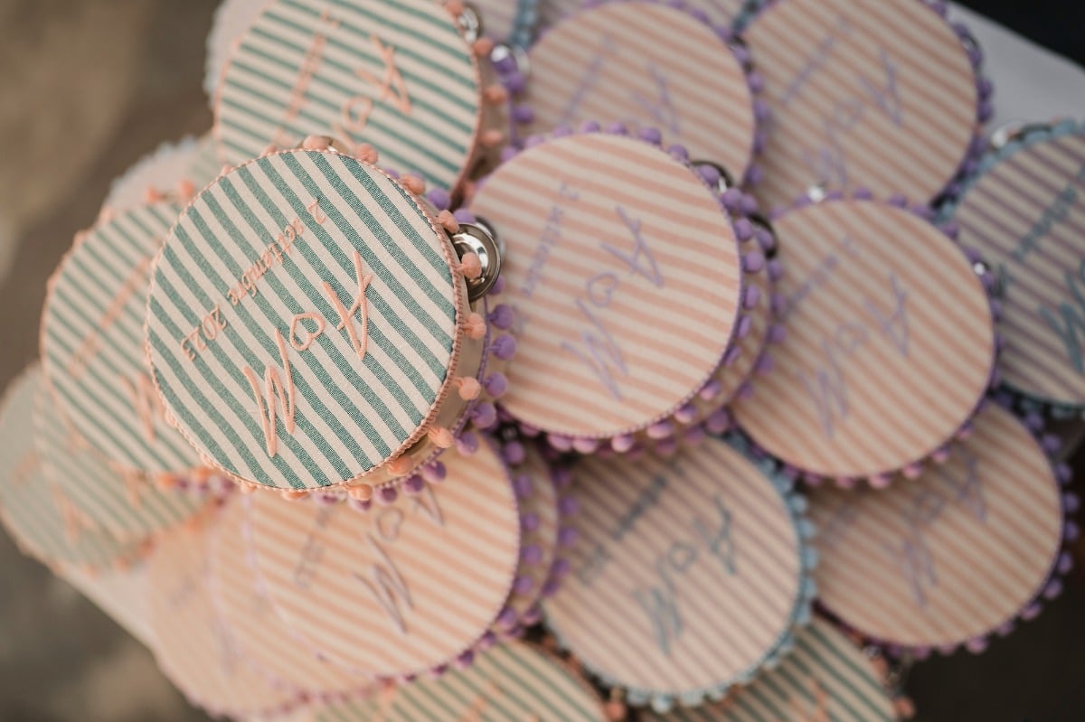 monogrammed tambourines 