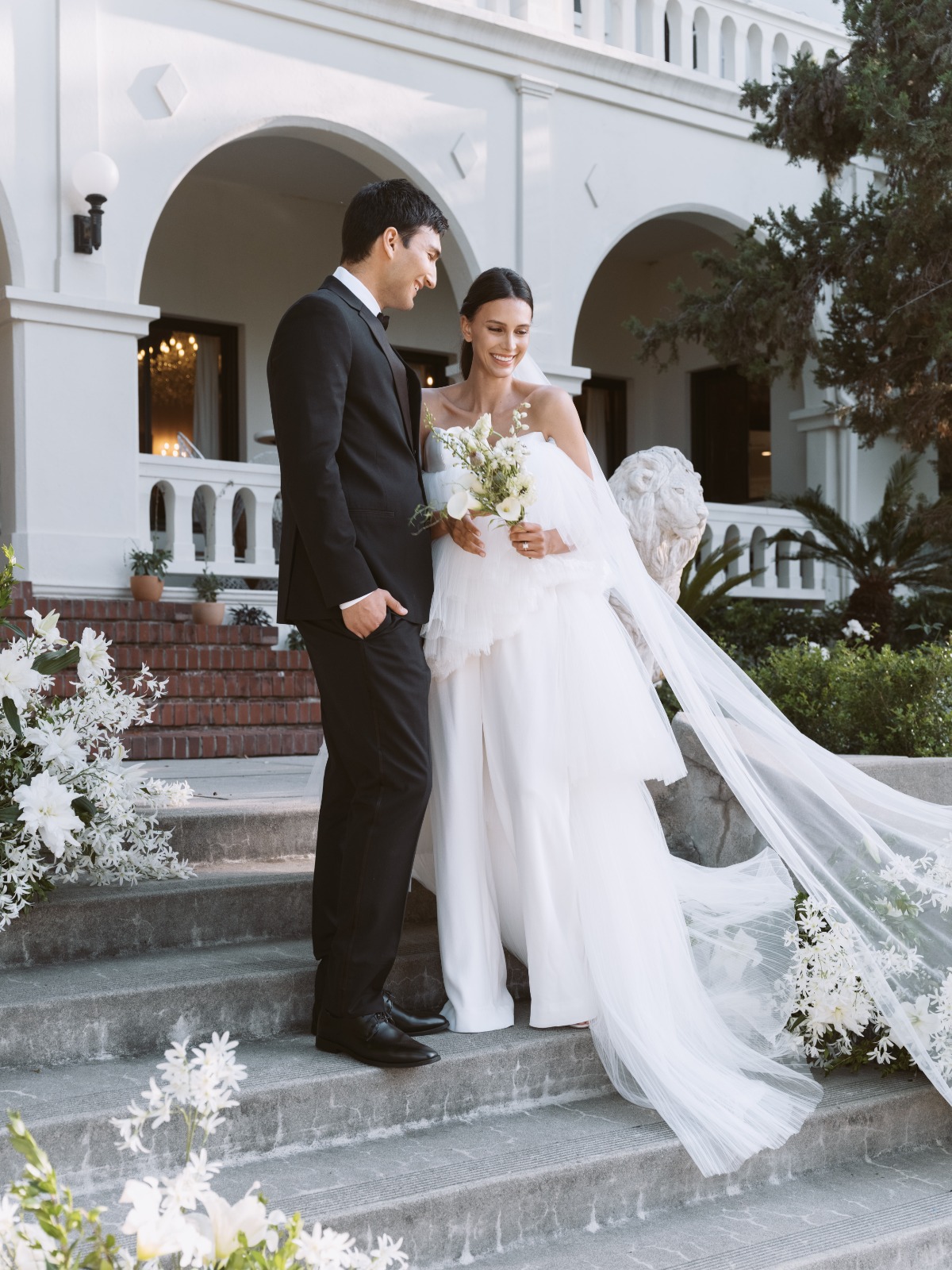 cathedral length lace veil