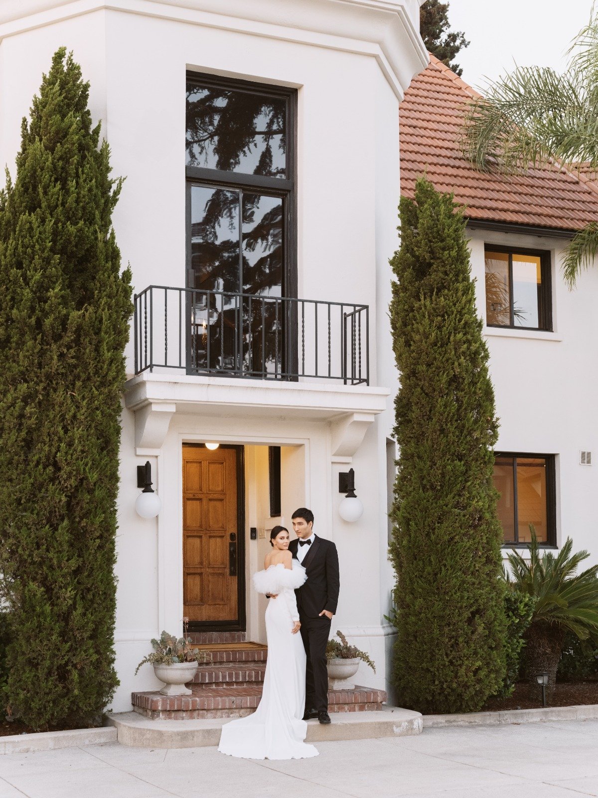 off the shoulder wedding dress