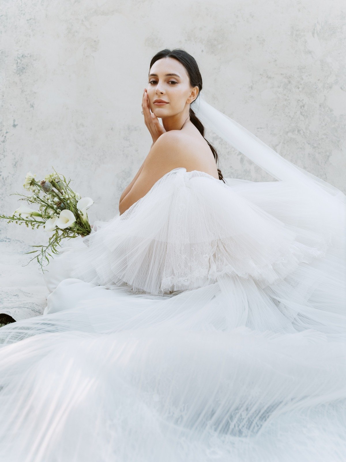 tulle wedding dress