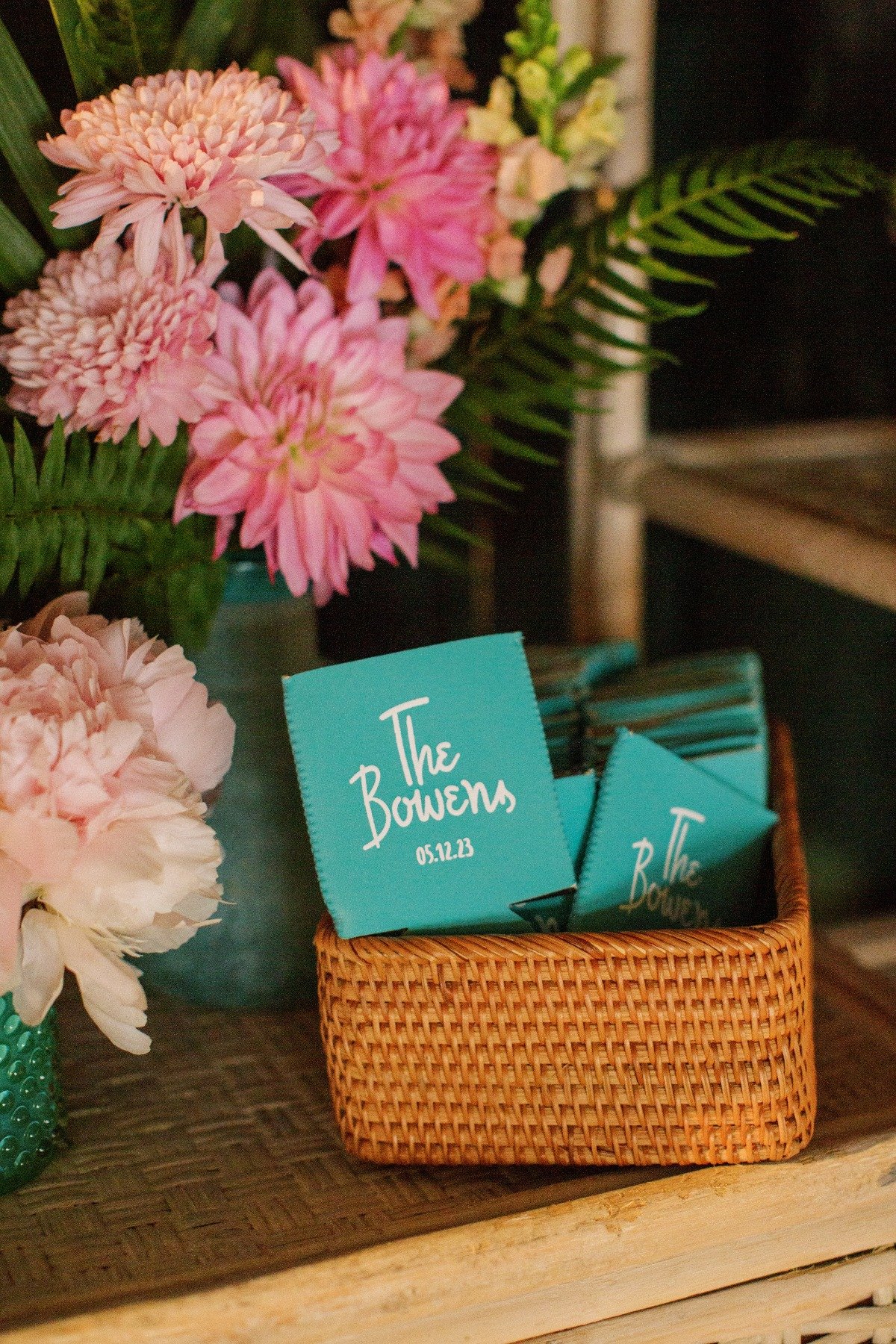 Custom wedding koozies 