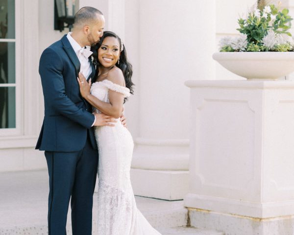 The First Kiss On A Ferris Wheel Inspired this Whimsical Meets Glam Estate Wedding