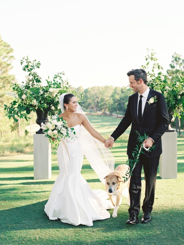 A Tented Summer Wedding at Dormie Club in a Neutral Palette