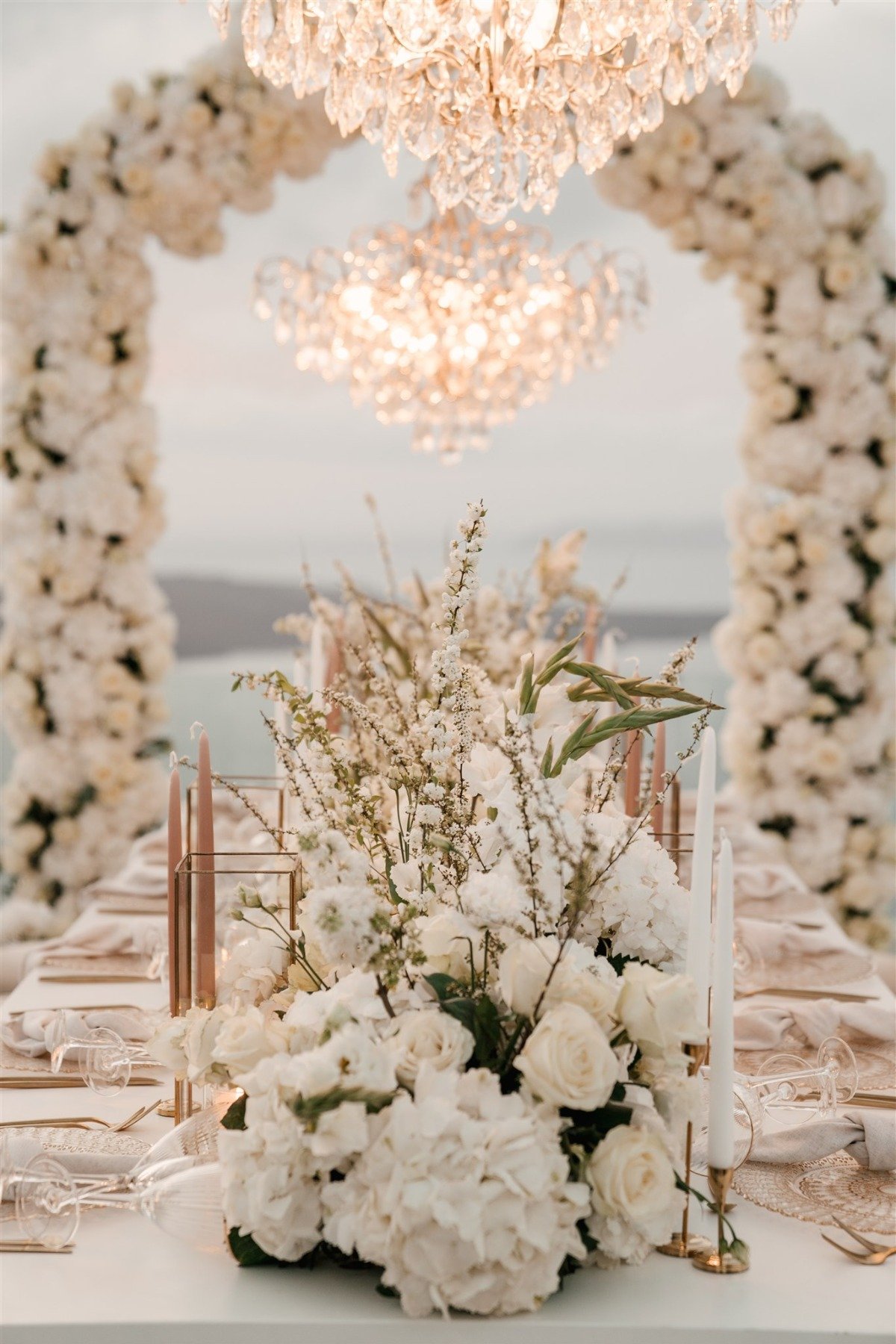 ceremony to reception repurposed flowers