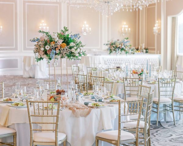 Childhood Sweethearts Wed in a Lavish Day Inspired by French Rococo Art