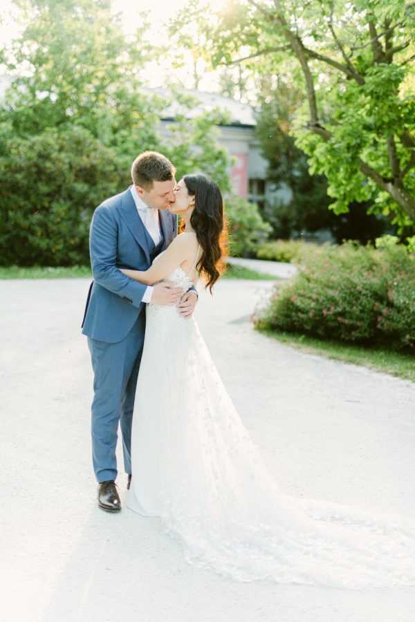 Classic Elegance With Soft And Sweet Dusty Blue Details