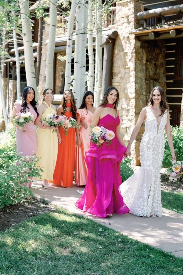 Colorful and Fashionable Colorado Summer Wedding in the Mountains