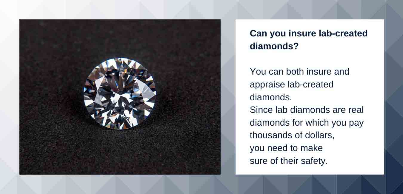 Can you insure lab-created diamonds?