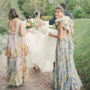 Mismatched Floral Bridesmaid Dresses