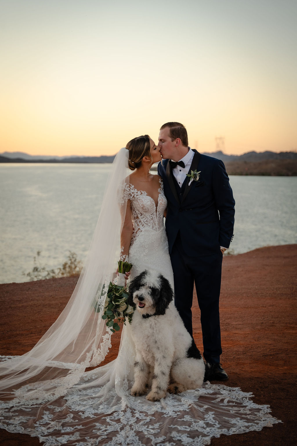 desert beach wedding ceremony at Havasu springs