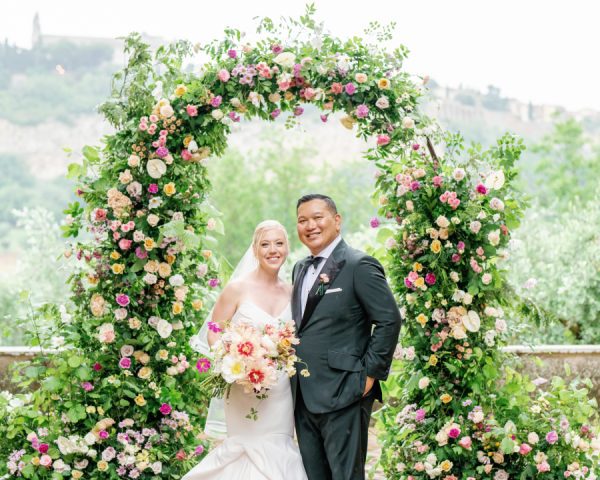 A Rainy Day Made This Romantic Summer Wedding at La Badia Di Orvieto All the More Magical!