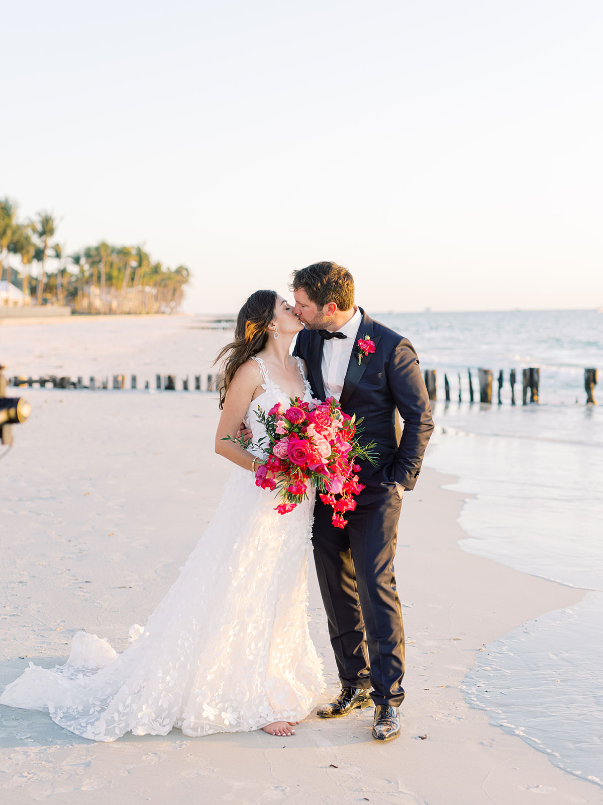 A Santorini Destination Wedding that's Pink Perfection